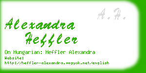 alexandra heffler business card